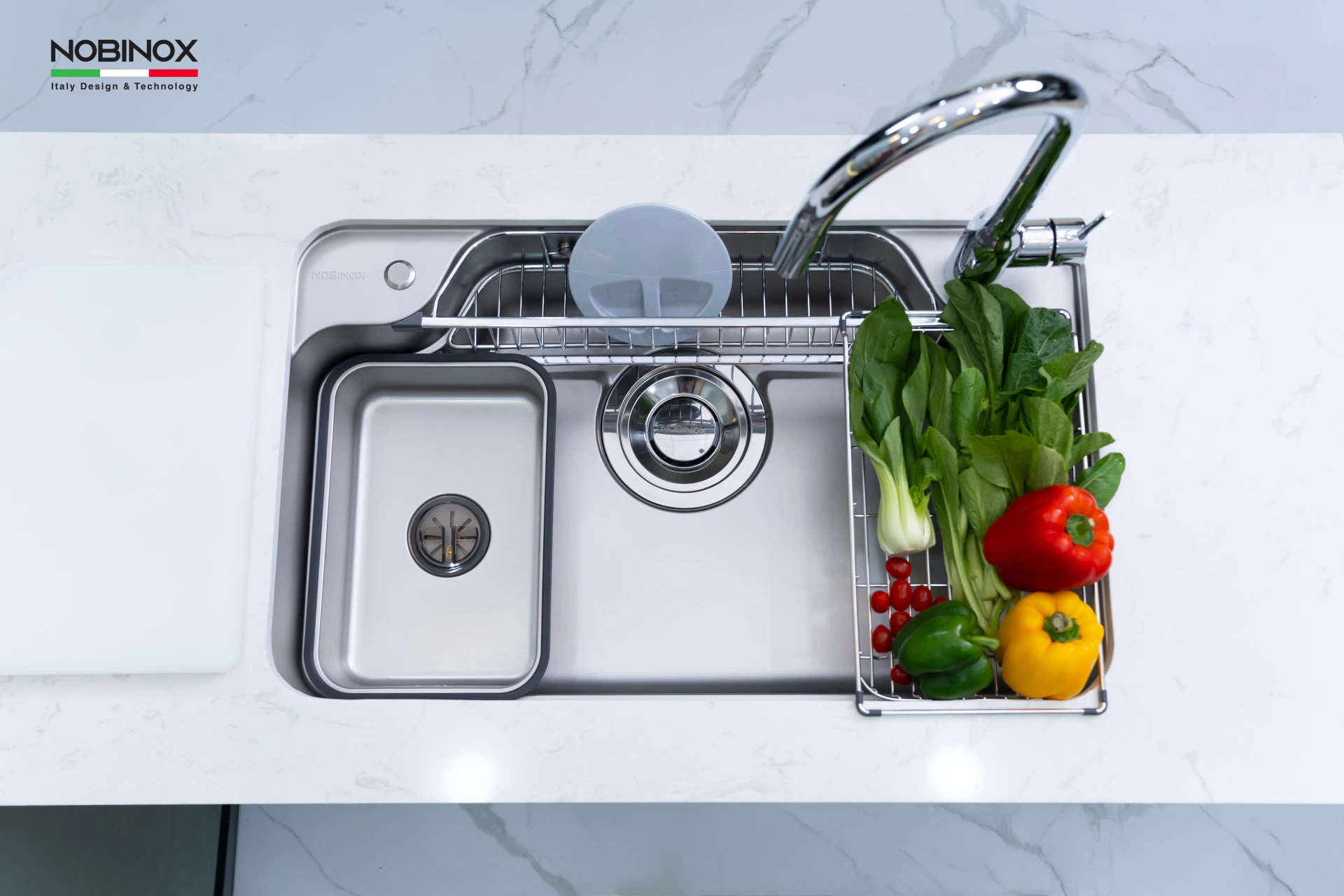CHẬU RỬA BÁT 1 HỐ NOBINOX ARVO B085