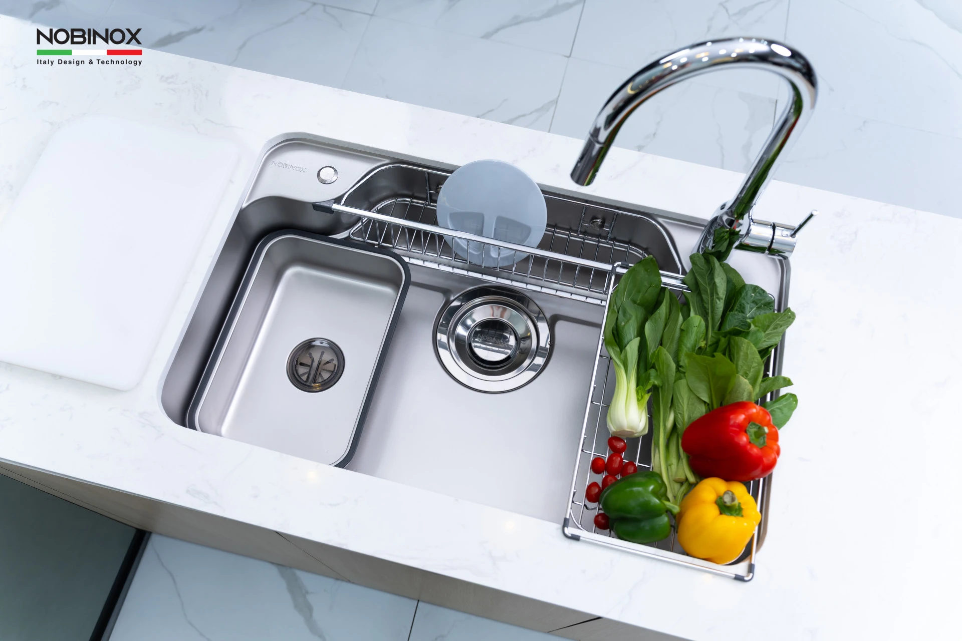 CHẬU RỬA BÁT 1 HỐ NOBINOX ARVO B085