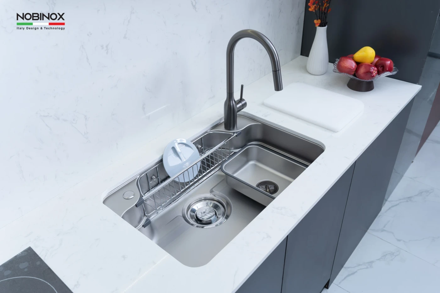 CHẬU RỬA BÁT 1 HỐ NOBINOX ARVO B275