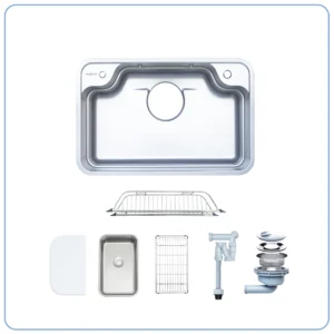 CHẬU RỬA BÁT 1 HỐ NOBINOX ARVO B370