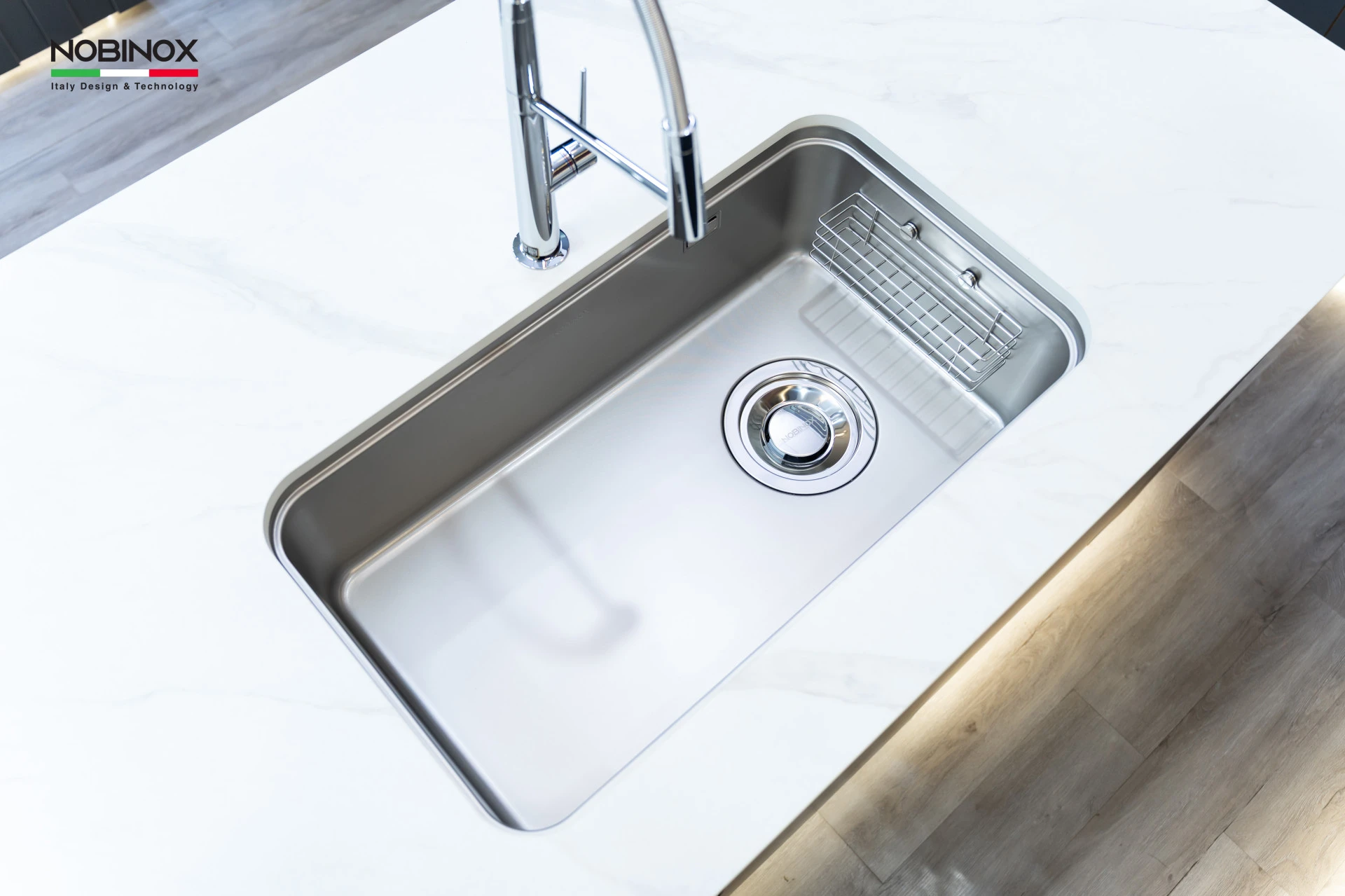 CHẬU RỬA BÁT 1 HỐ NOBINOX NOVA A282M