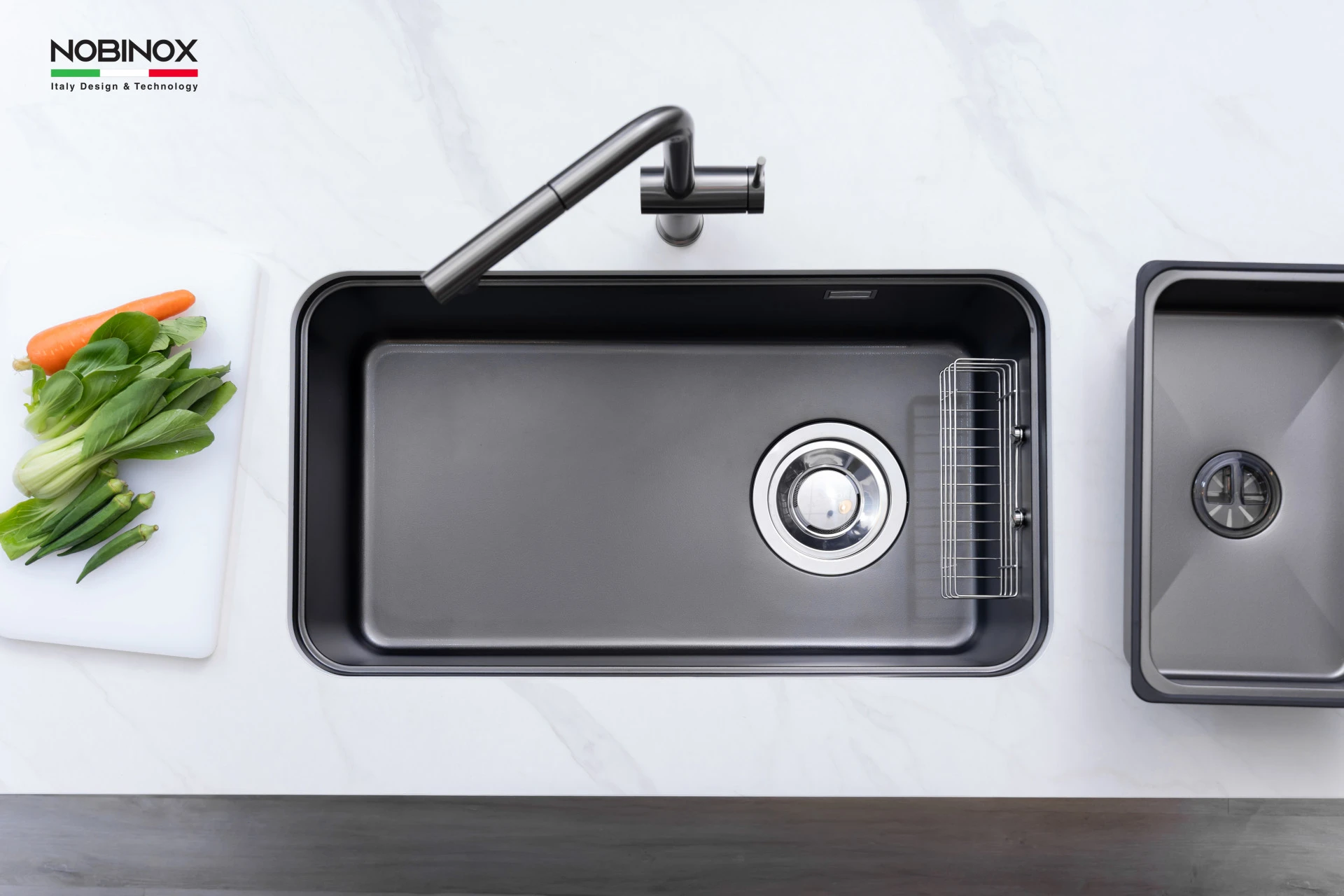 CHẬU RỬA BÁT 1 HỐ NOBINOX NOVA A284B