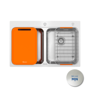 Chậu rửa bát 2 hố cân R50 Tari 7851TD