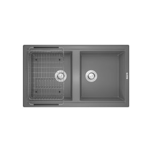 Chậu Rửa Bát Đá KONOX Phoenix Smart 860 Grey 2 Hố 860mm