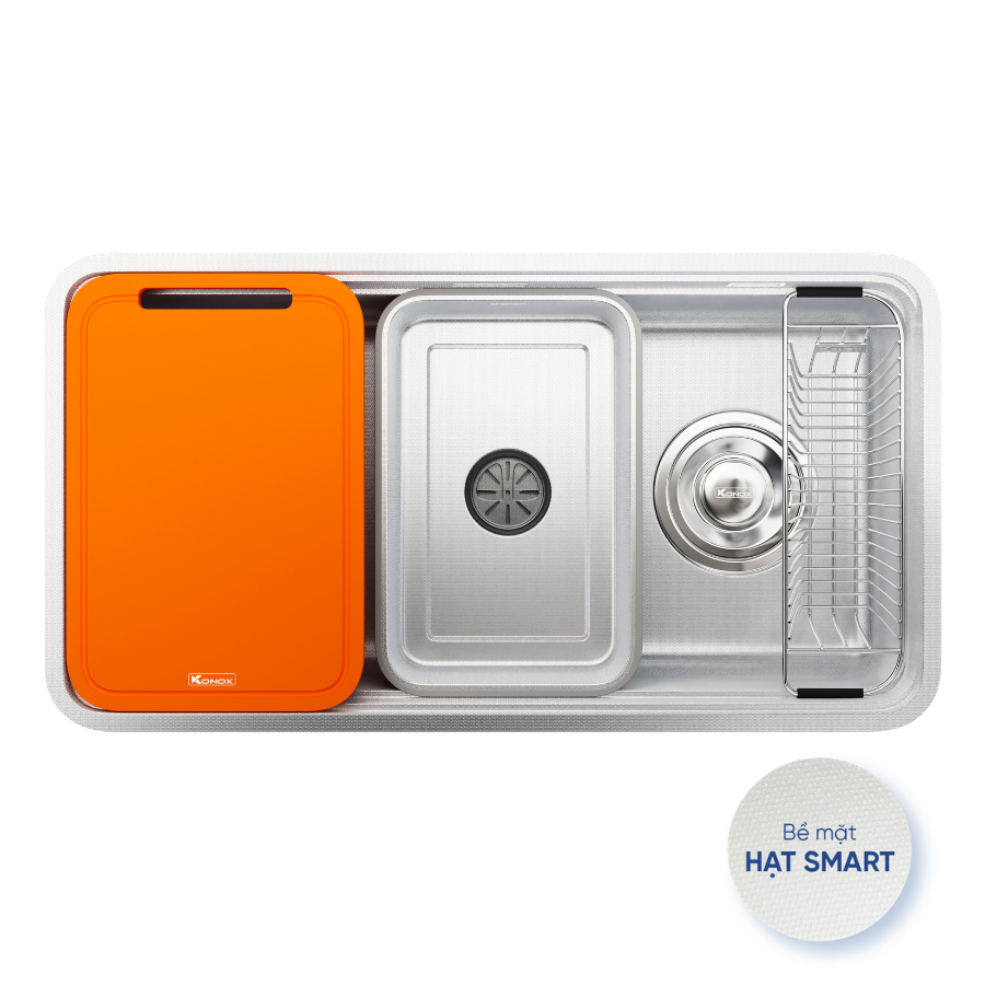 Chậu Rửa Bát Phong Cách Nhật Chống Xước KONOX Tari Smart 8847