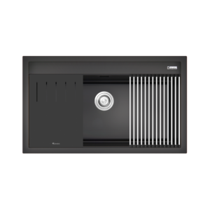 Chậu Rửa Bát Đá Granite Sink KONOX Terra 860S Black