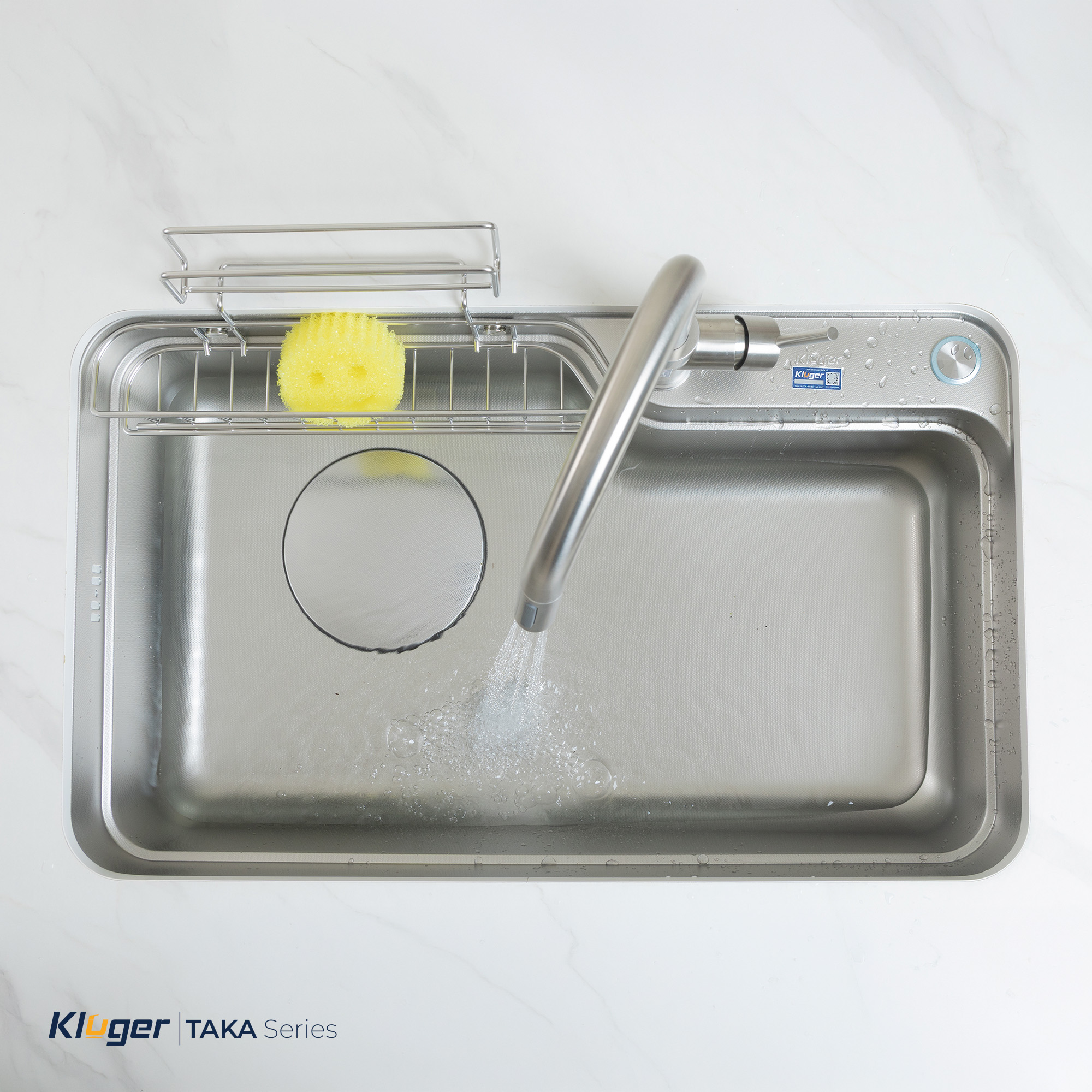 Chậu rửa chén 1 hộc KLUGER KF7848FS-DO Plus