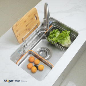 Chậu rửa chén 1 hộc KLUGER KF7848FS LUX