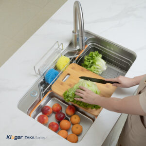 Chậu rửa chén 1 hộc KLUGER KF7848FS LUX
