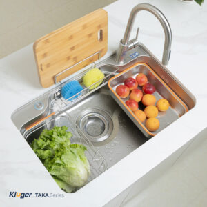 Chậu rửa chén 1 hộc KLUGER KF7848FS LUX