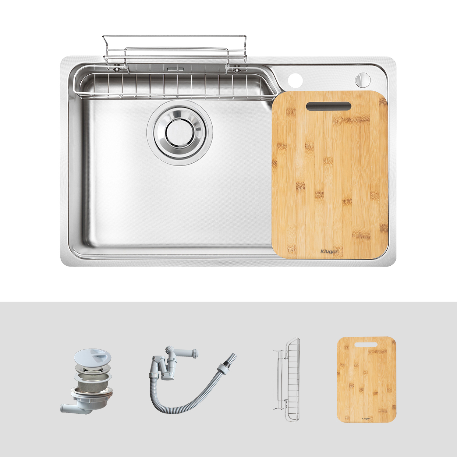 Chậu rửa chén 1 hộc KLUGER KH8050FS Ulti