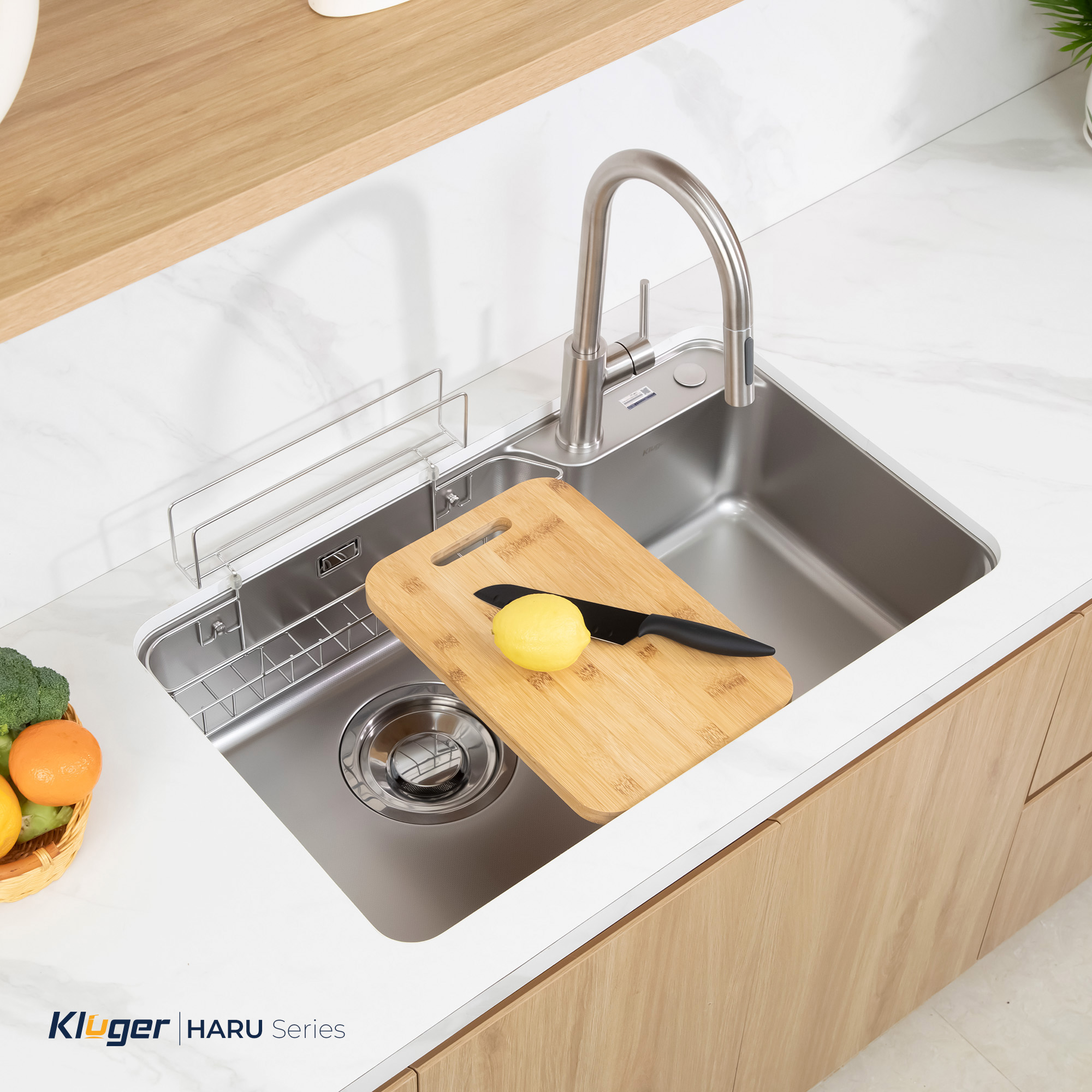 Chậu rửa chén 1 hộc KLUGER KH8050FS Ulti