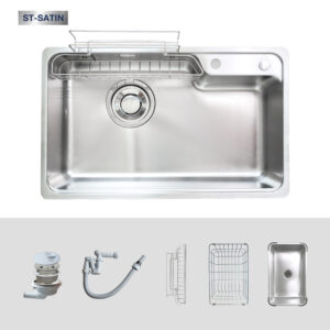 Chậu rửa chén 1 hộc KLUGER KH8050ST Plus