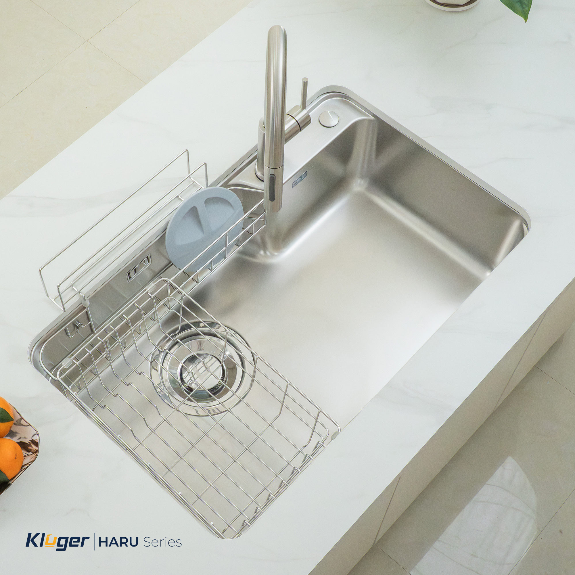 Chậu rửa chén 1 hộc KLUGER KH8050ST Plus