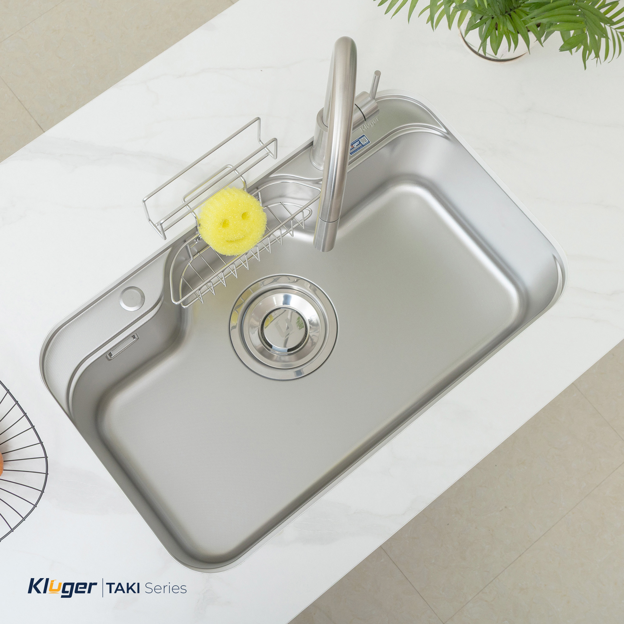 Chậu rửa chén 1 hộc KLUGER KT7848FS-Basic