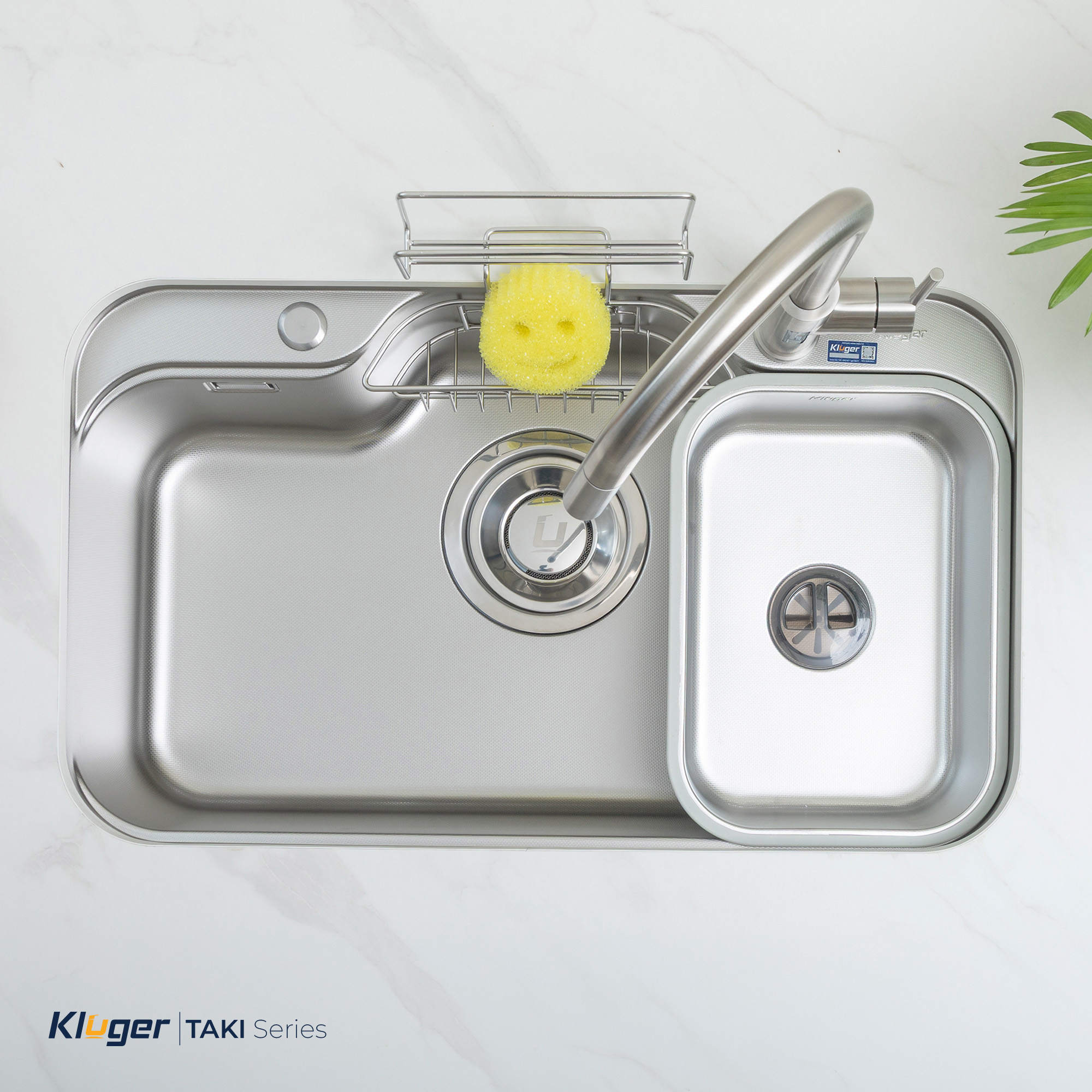 Chậu rửa chén 1 hộc KLUGER KT7848FS-Plus