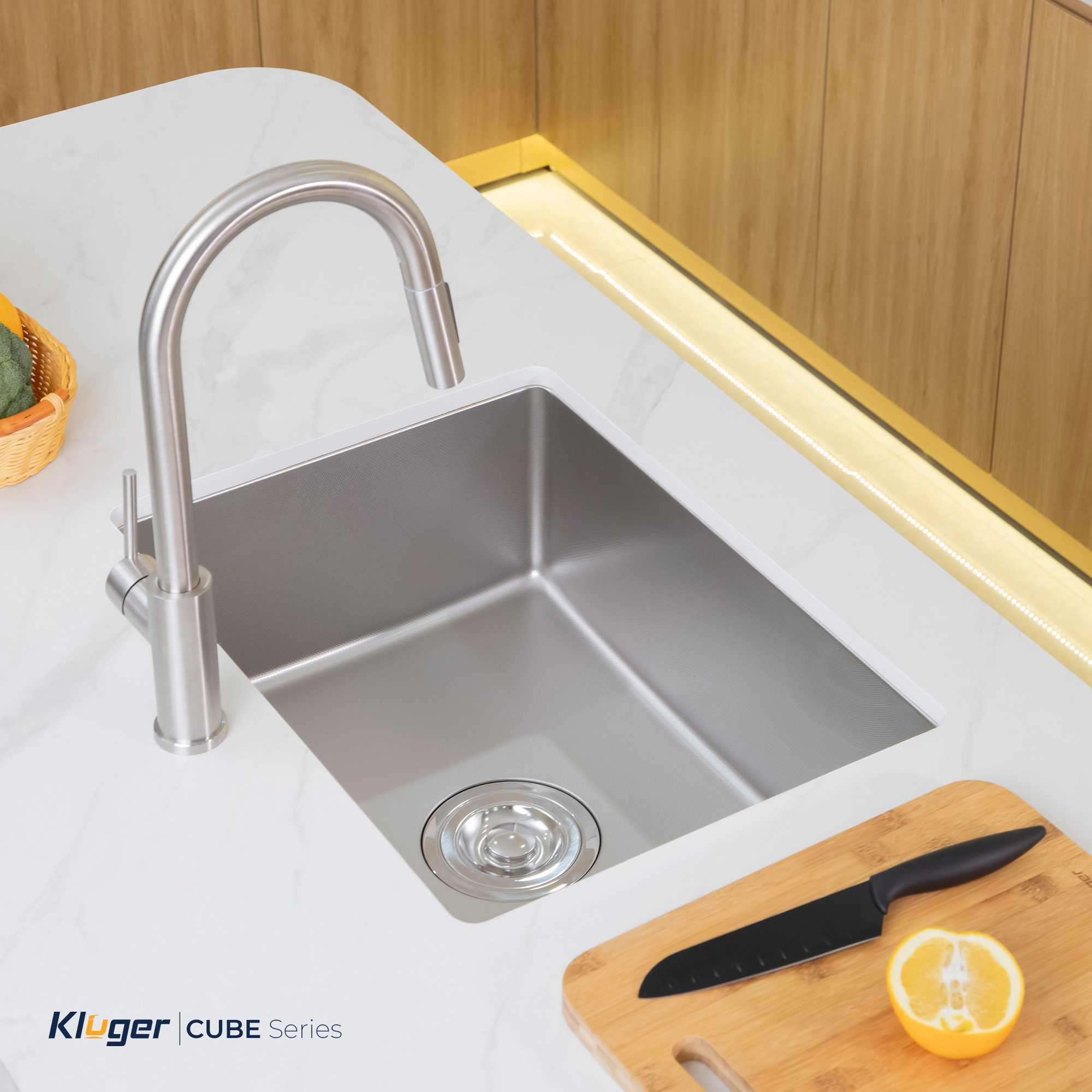 Chậu rửa chén 1 hộc KLUGER KU6045FS Basic