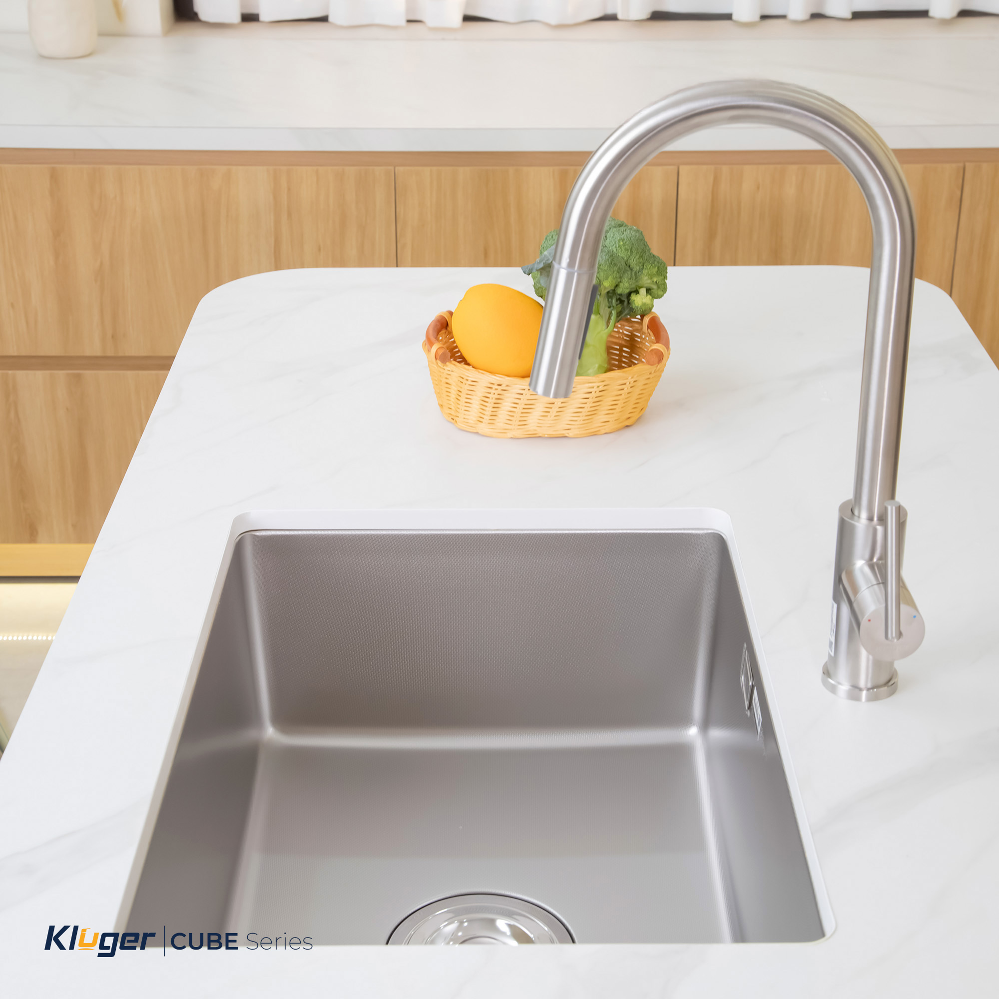 Chậu rửa chén 1 hộc KLUGER KU6045FS Basic