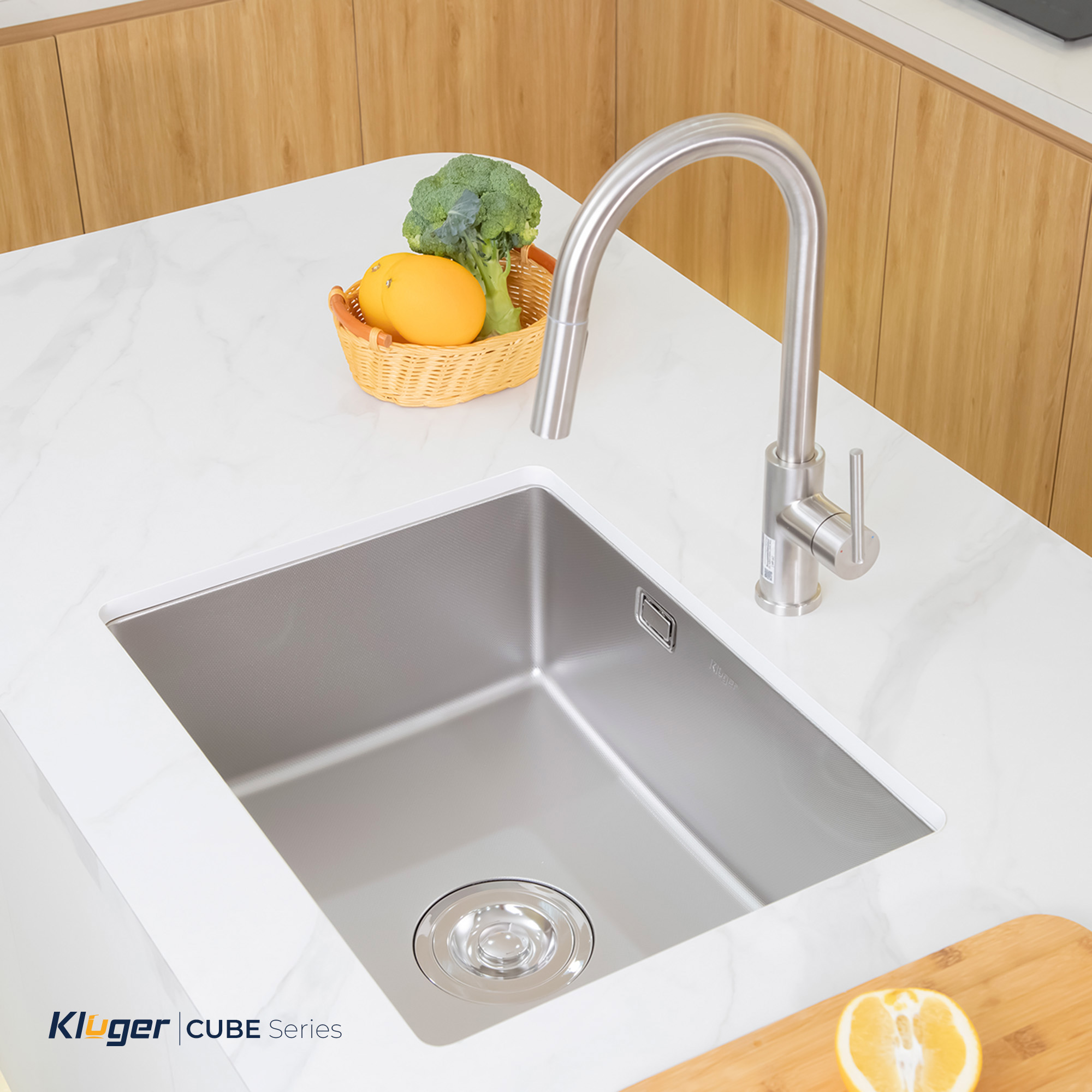 Chậu rửa chén 1 hộc KLUGER KU6045FS Basic