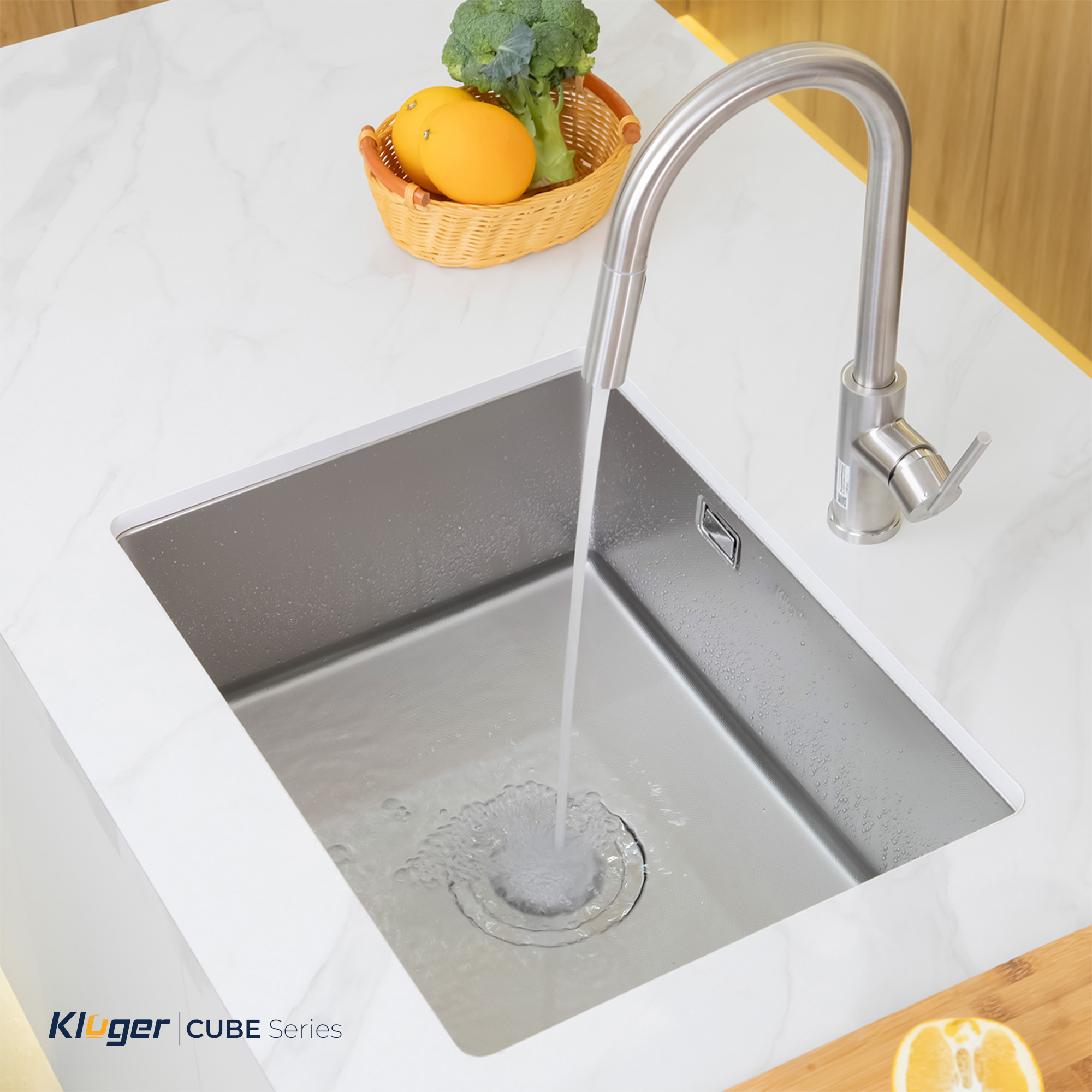 Chậu rửa chén 1 hộc KLUGER KU6045FS Basic