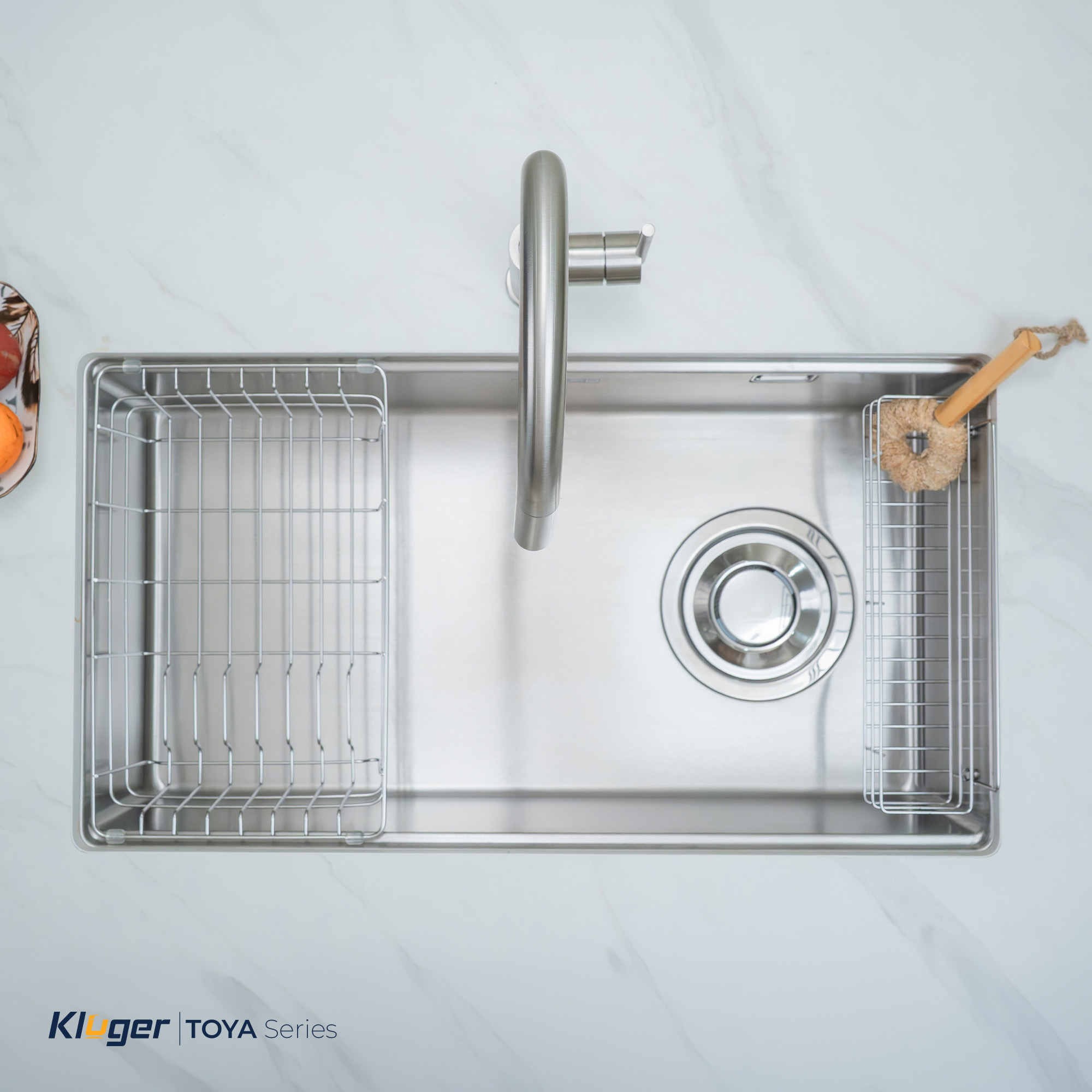 Chậu rửa chén 1 hộc KLUGER KY8045ST Plus