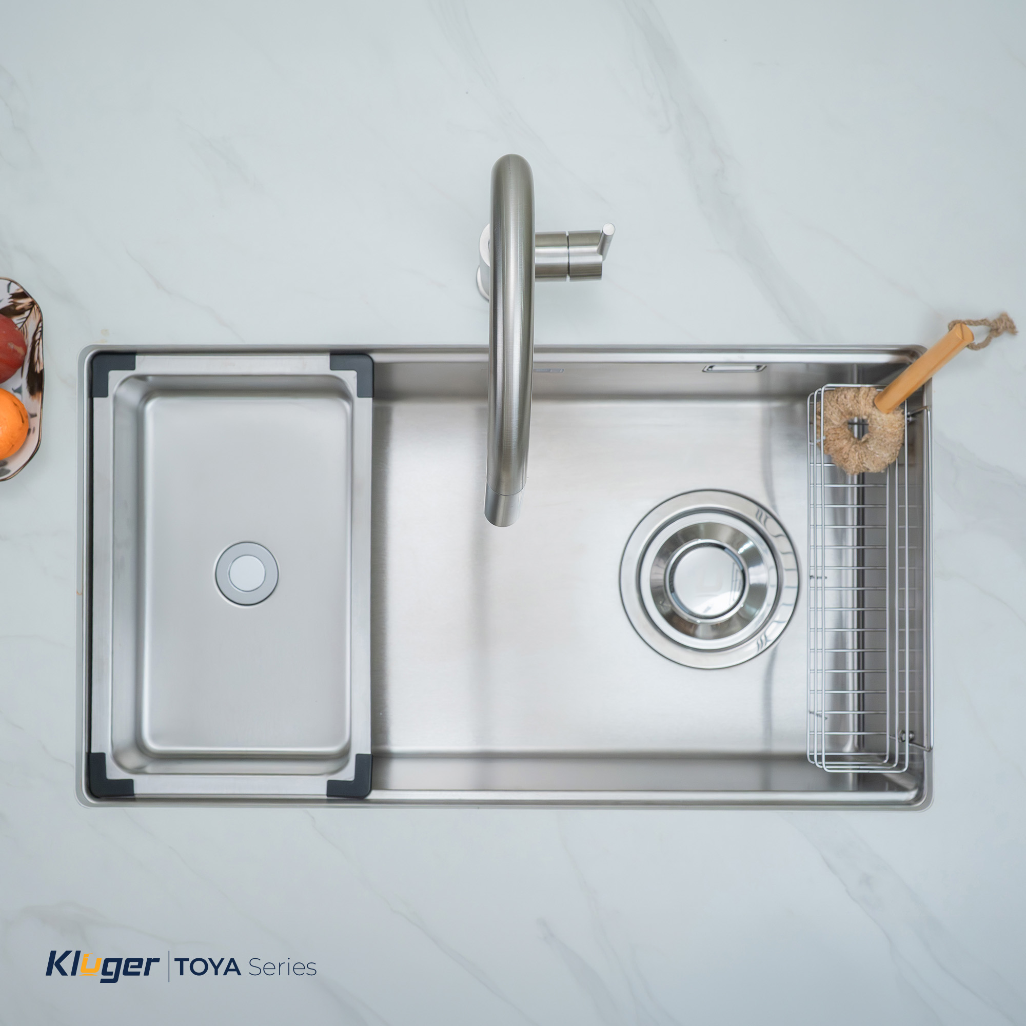 Chậu rửa chén 1 hộc KLUGER KY8045ST Plus