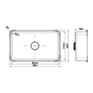 Chậu rửa nhỏ Inox KLUGER KSWB-409FS
