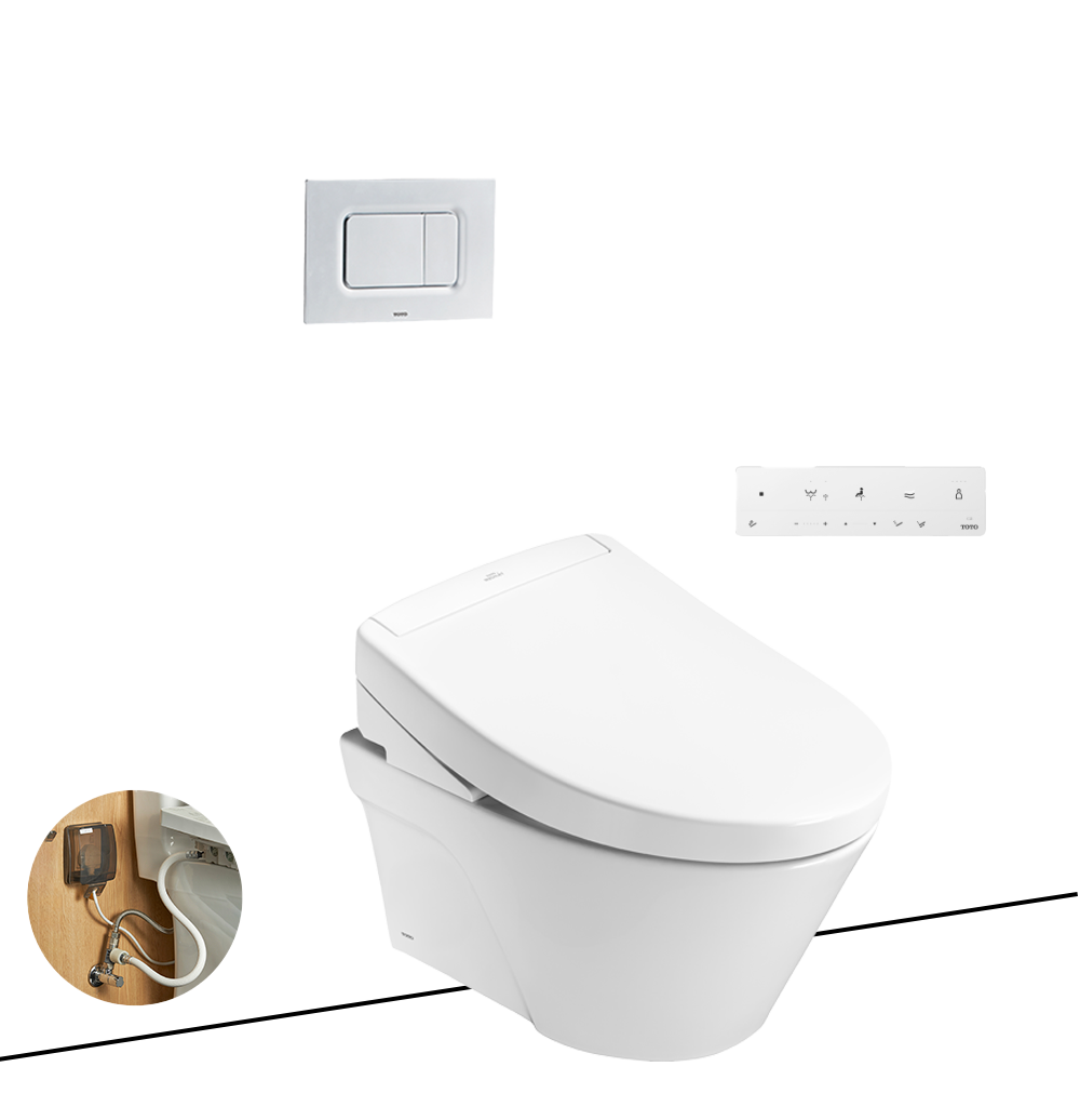 Bàn Cầu Treo Tường TOTO CW822RA/TCF34461GAA/WH172A/MB170P WASHLET S5