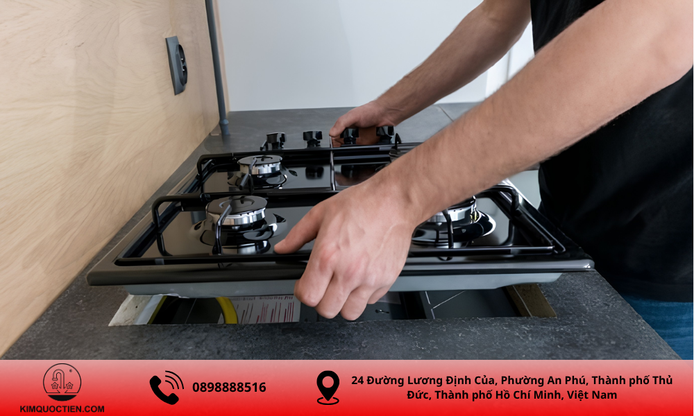 lắp đặt bếp gas âm