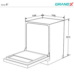Máy rửa chén âm tủ GRANDX SMI8GX82