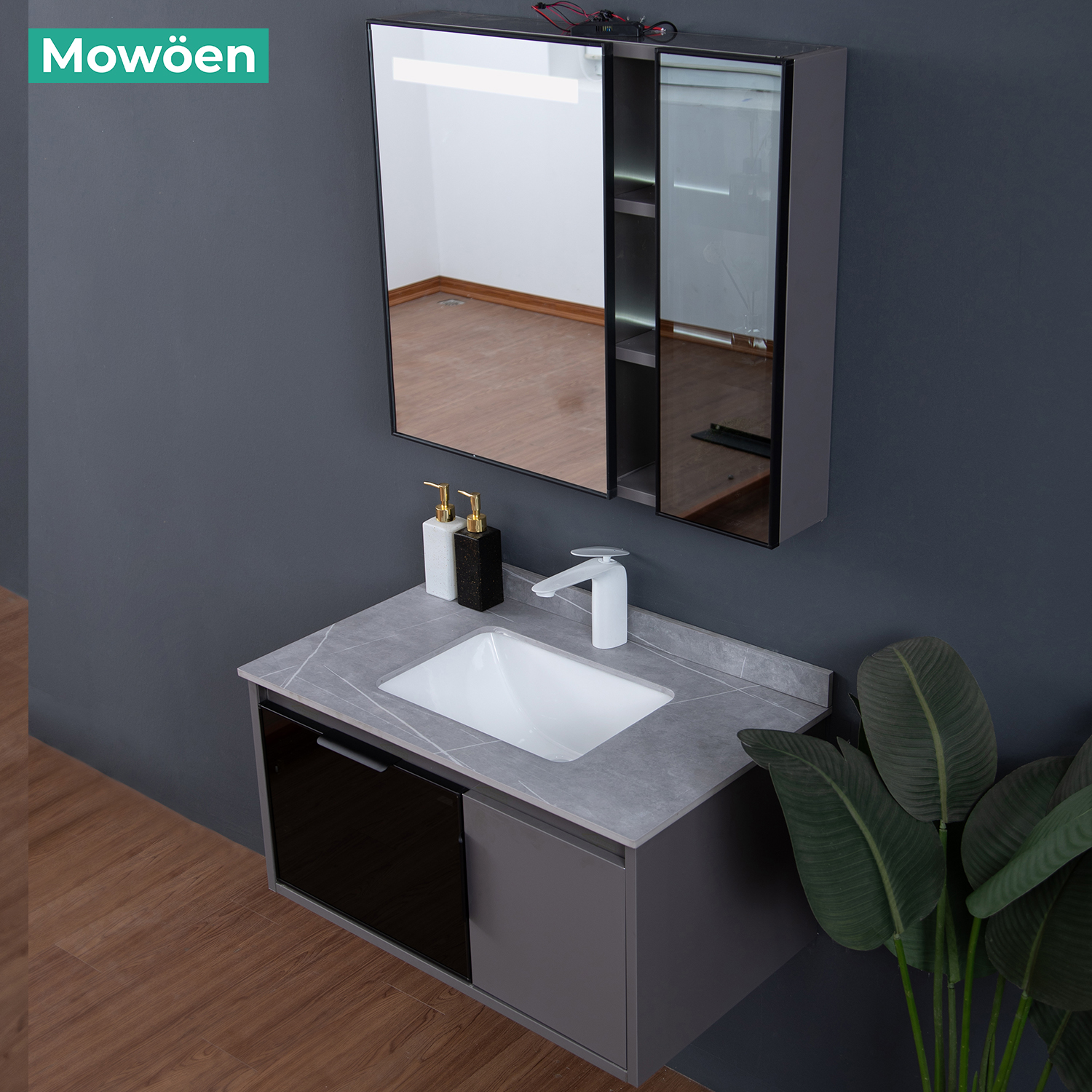 Tủ Lavabo Mowoen Inox MW6809S-80