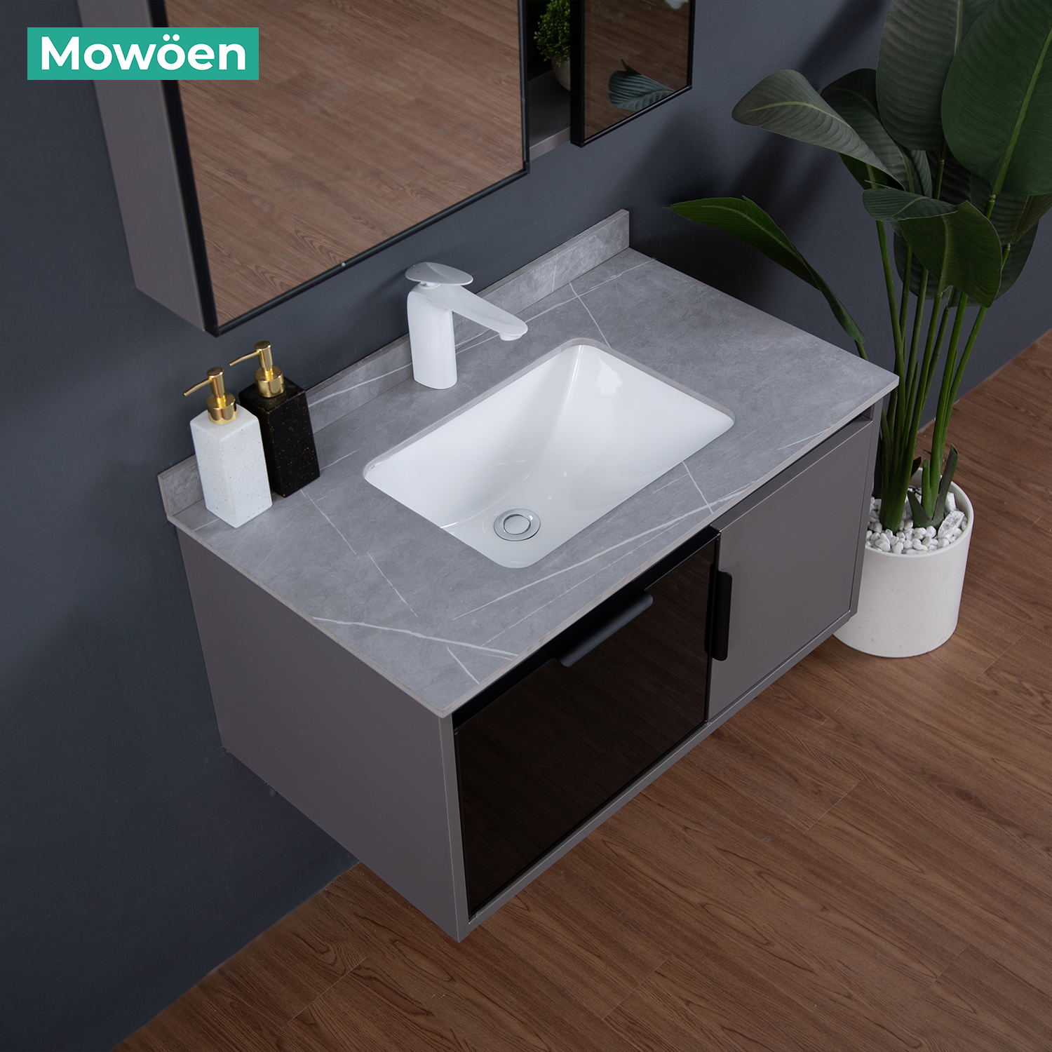 Tủ Lavabo Mowoen Inox MW6809S-80