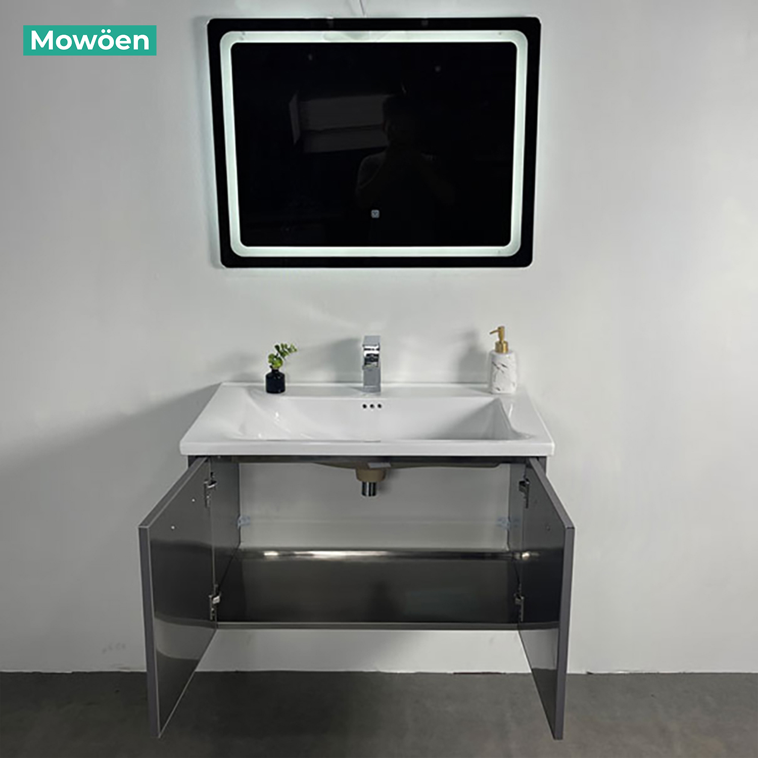Tủ Lavabo Mowoen Inox MW6810S-80