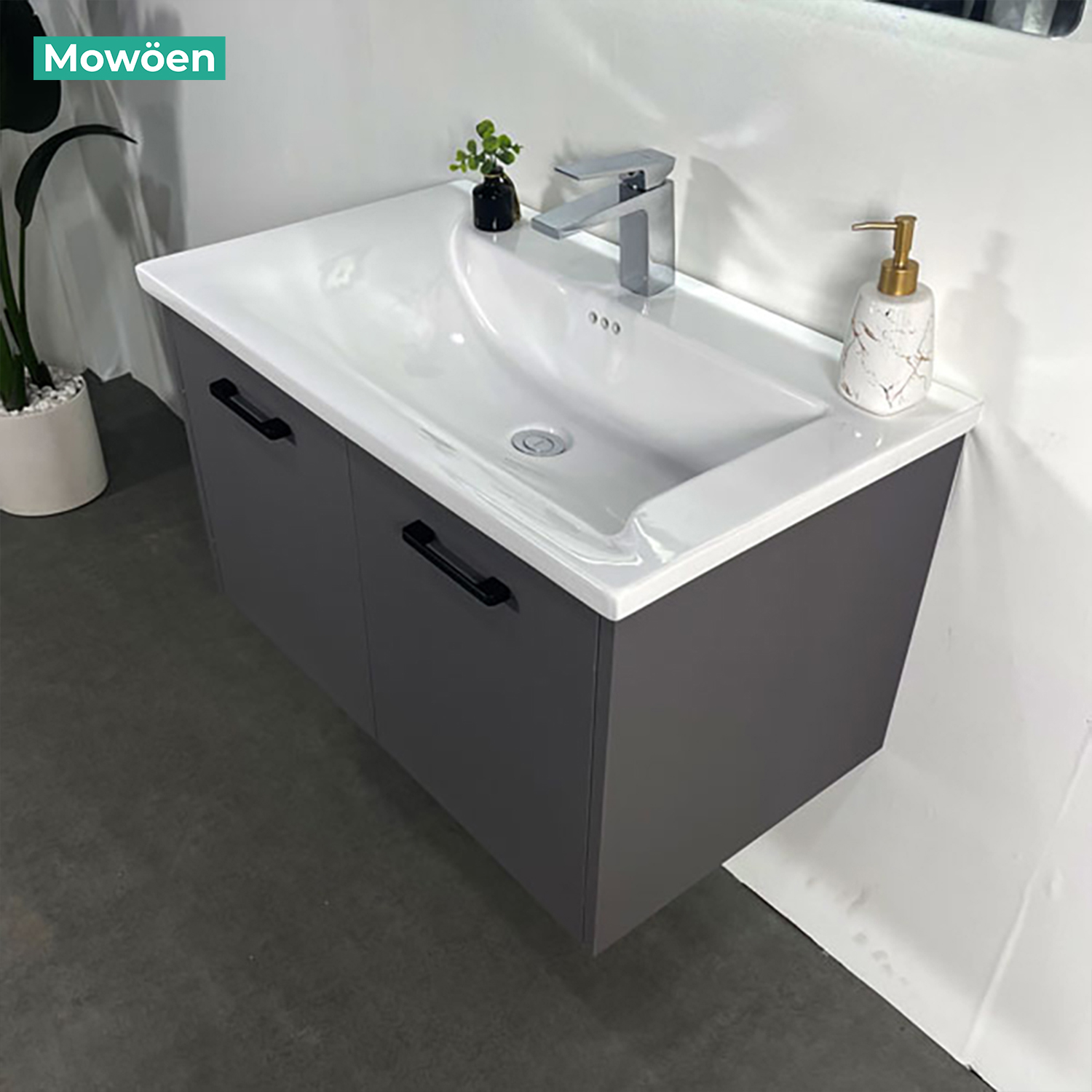 Tủ Lavabo Mowoen Inox MW6810S-80