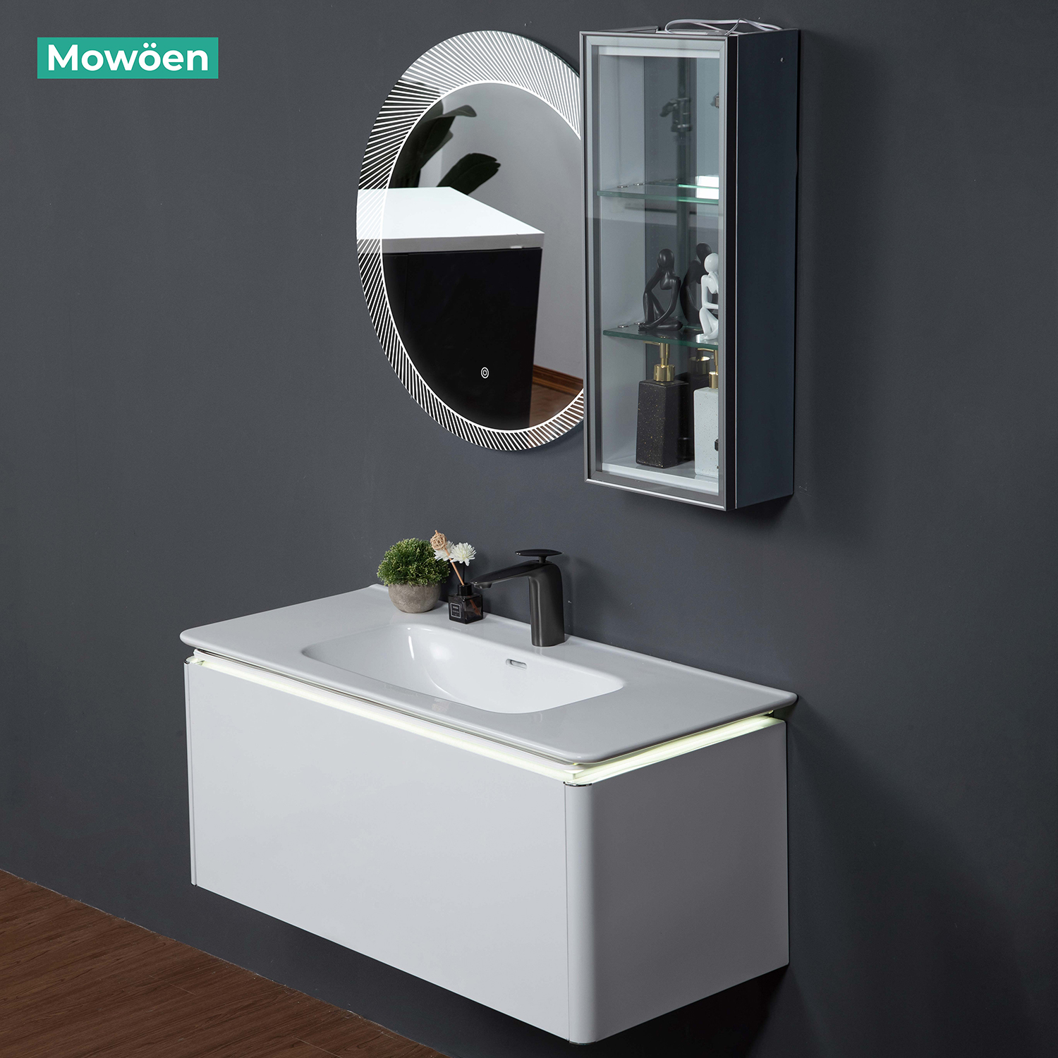 Tủ Lavabo Mowoen Inox MW6812S-100