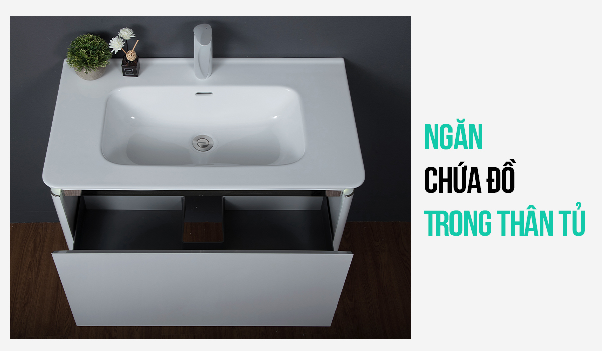 Tủ Lavabo Mowoen Inox MW6812S-80