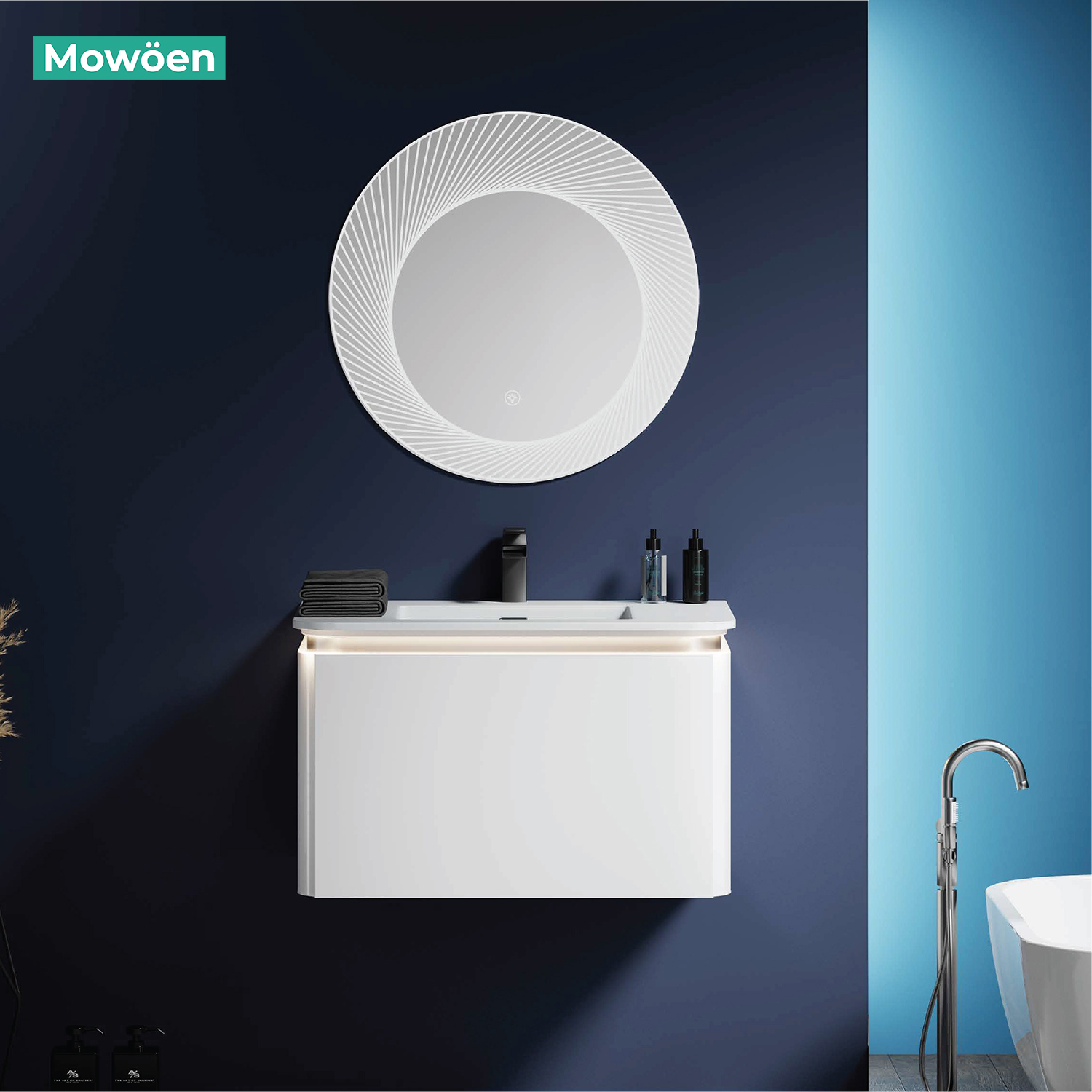 Tủ Lavabo Mowoen Inox MW6812S-80