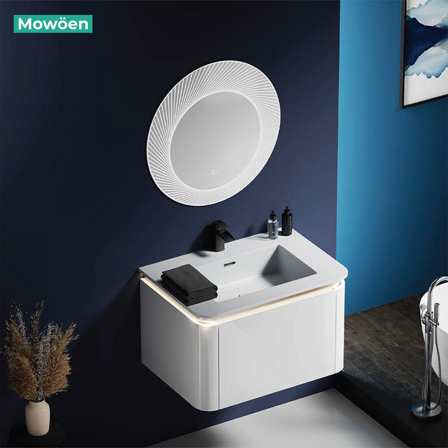 Tủ Lavabo Mowoen Inox MW6812S-80