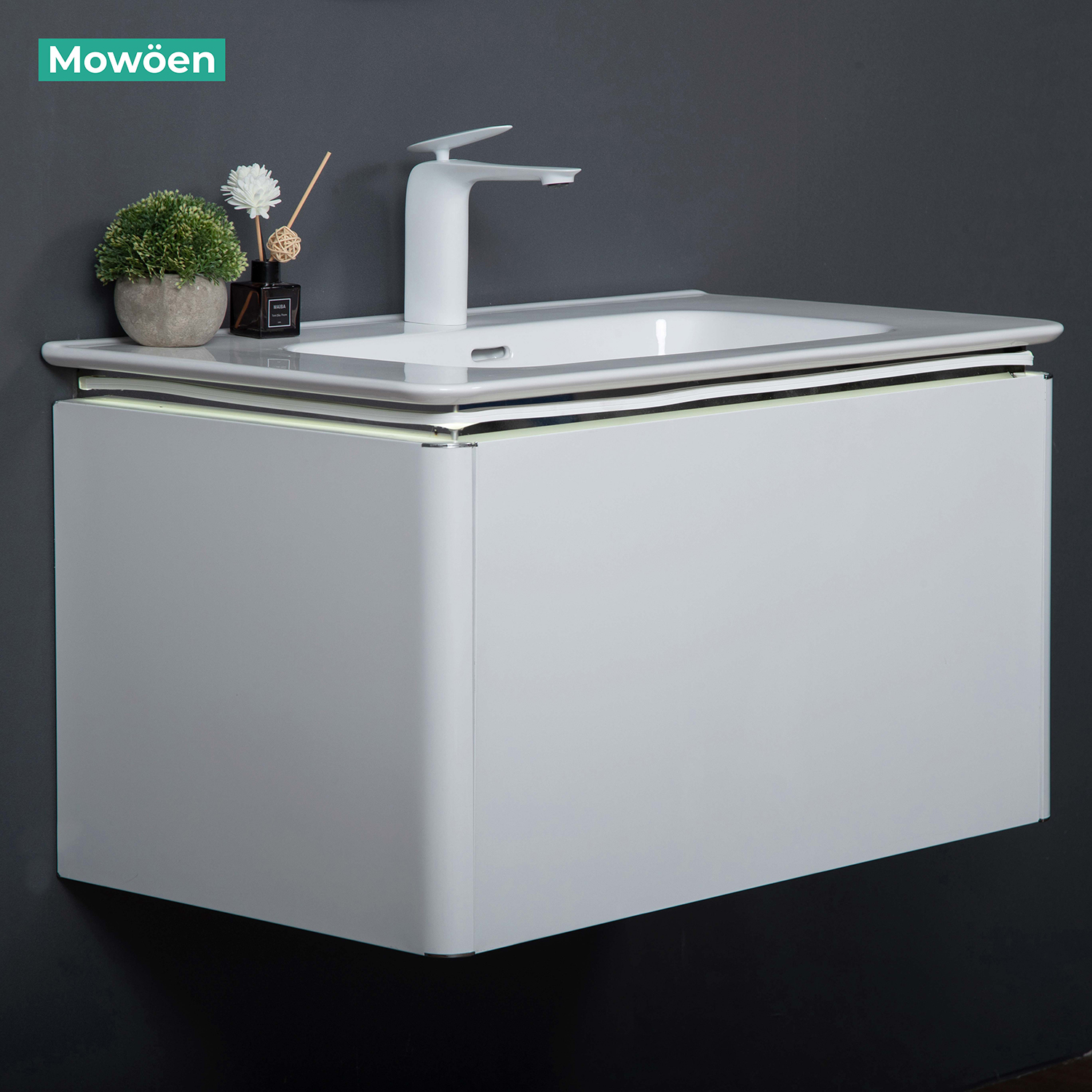 Tủ Lavabo Mowoen Inox MW6812S-80