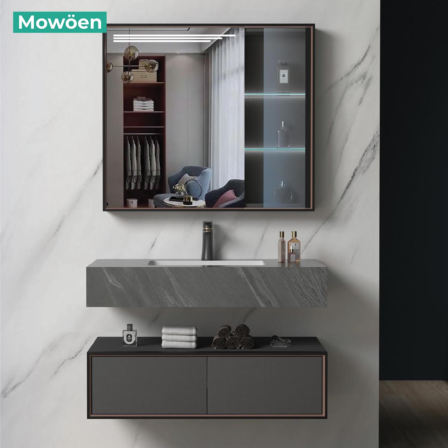 Tủ Lavabo Mowoen MW6630- 80SB