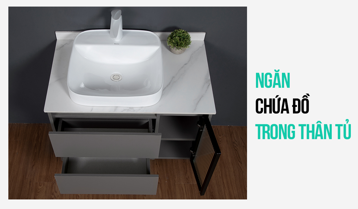 Tủ Lavabo Mowoen MW6652GR-80