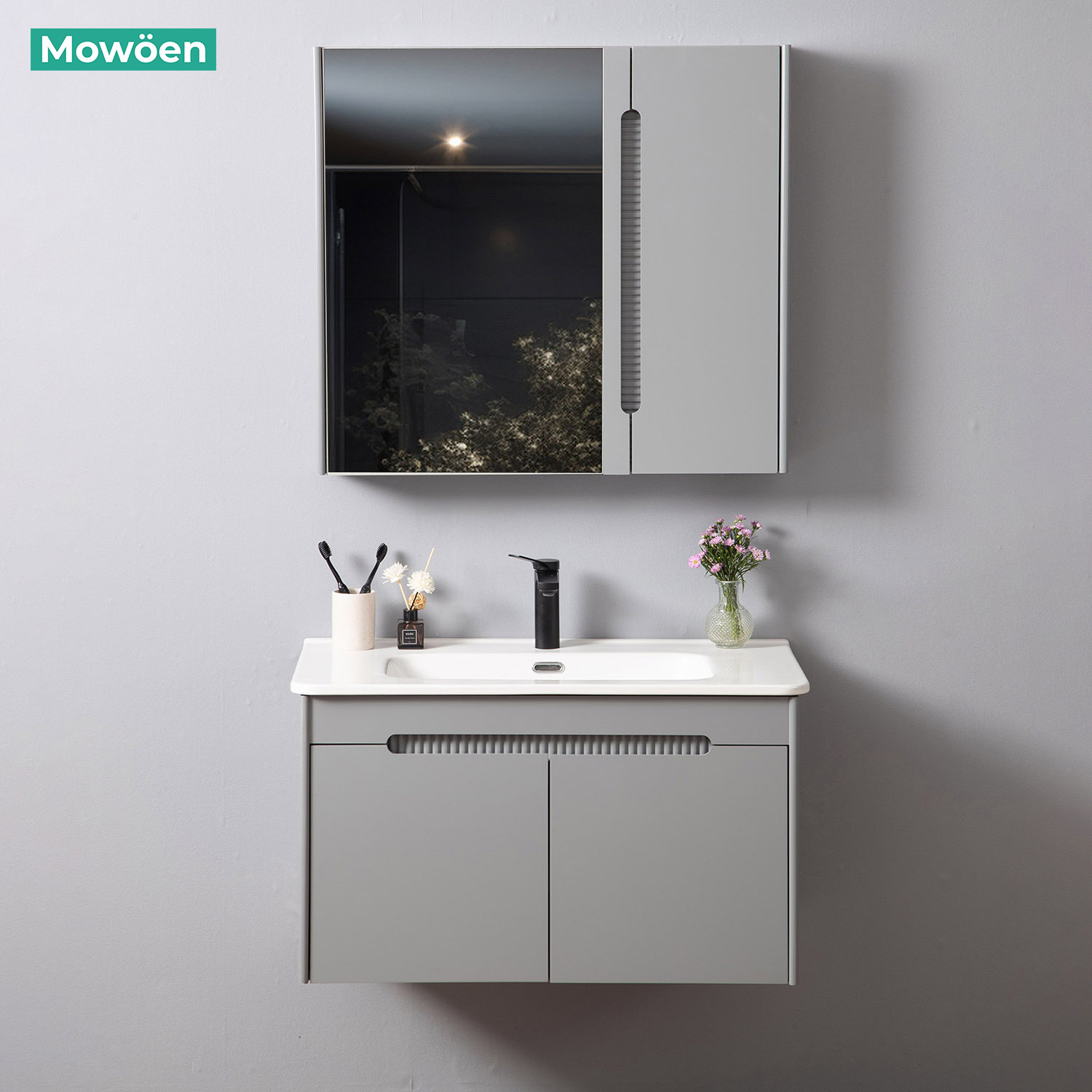 Tủ Lavabo Nhựa PVC Mowoen MW2701-80