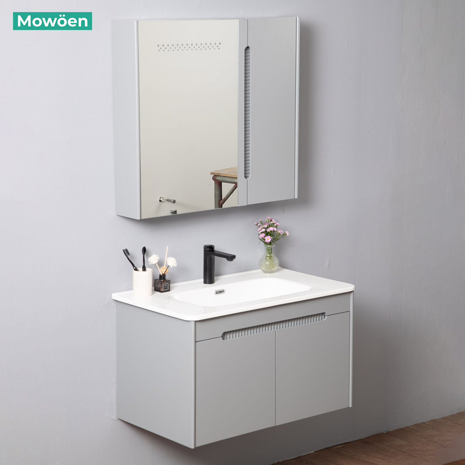 Tủ Lavabo Nhựa PVC Mowoen MW2701-80