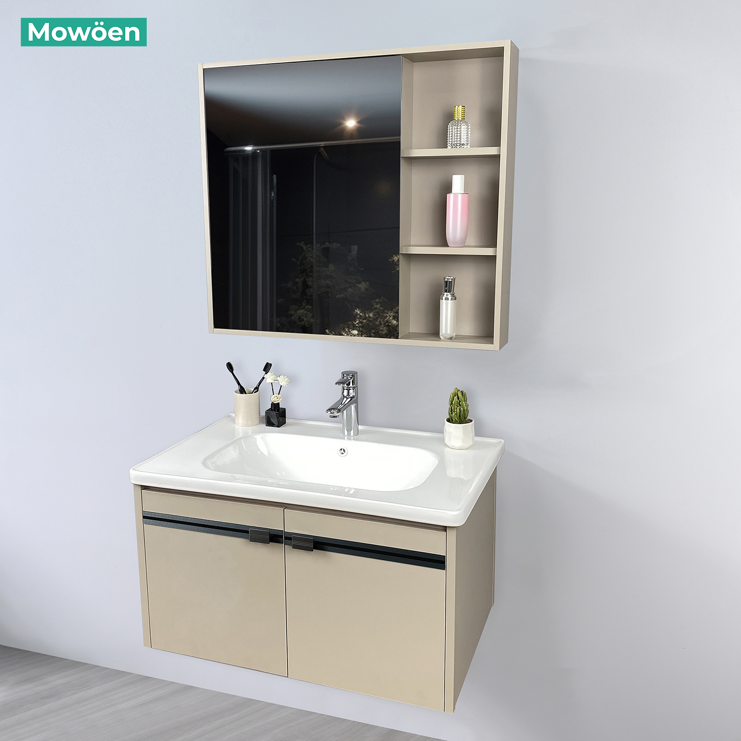 Tủ Lavabo Nhựa PVC Mowoen MW2702-80