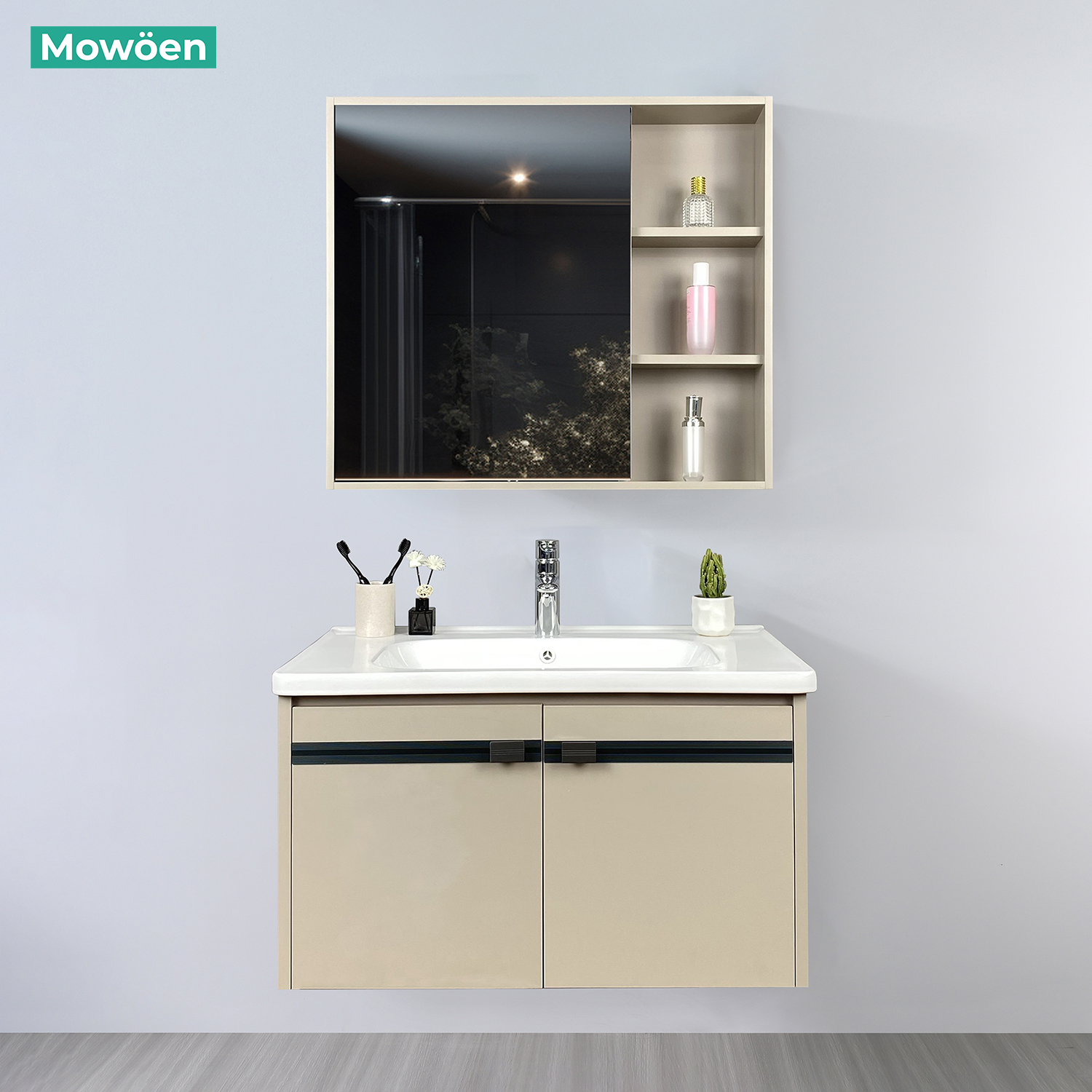 Tủ Lavabo Nhựa PVC Mowoen MW2702-80