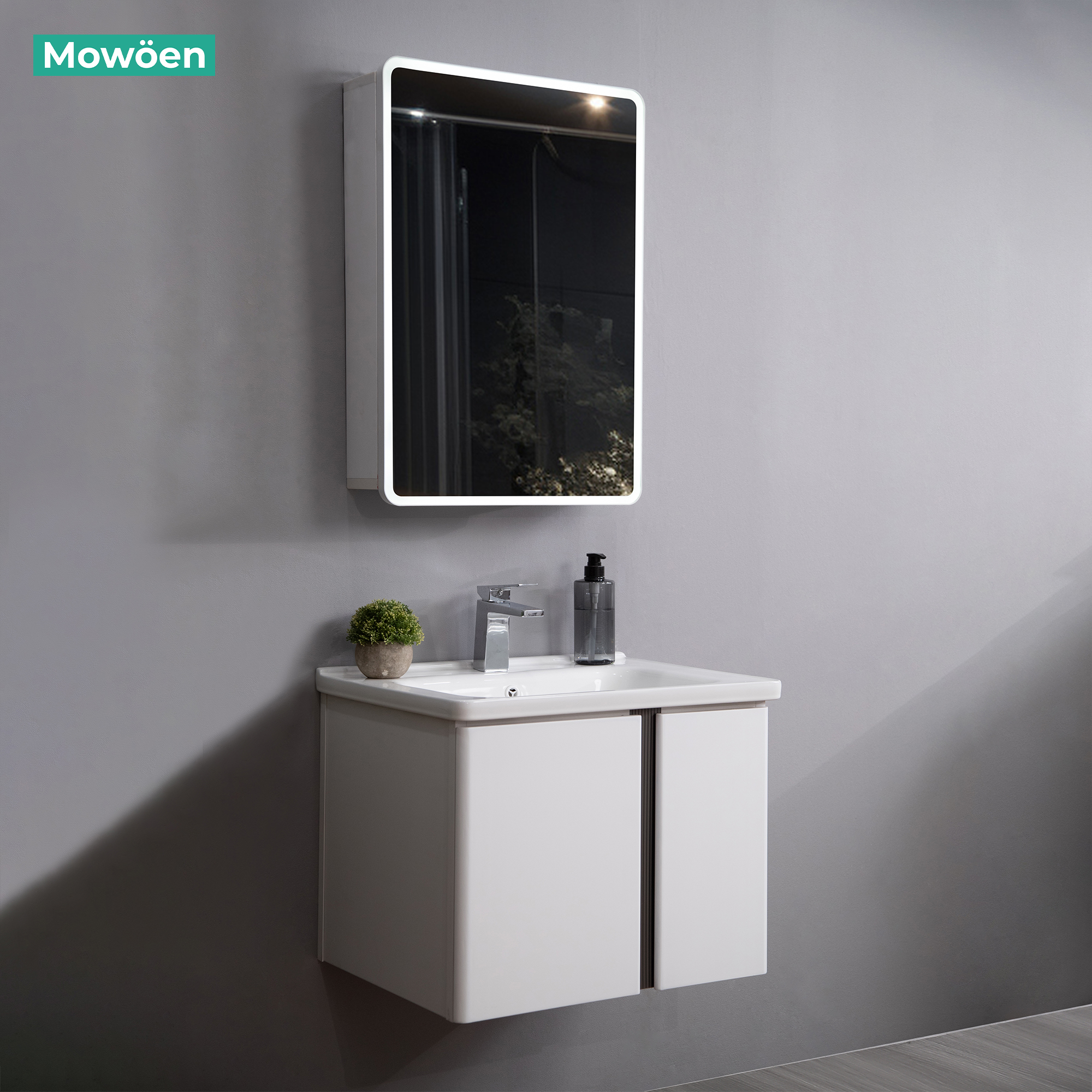 Tủ Lavabo Nhựa PVC Mowoen MW2703-60