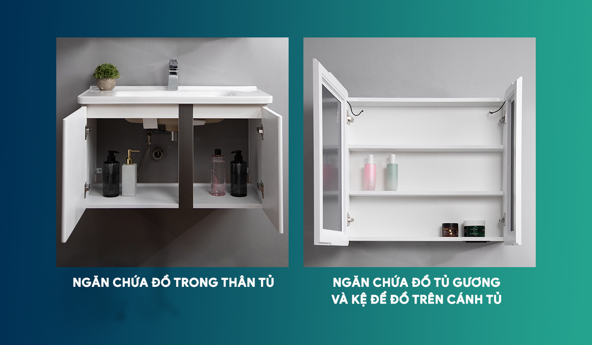 Tủ Lavabo Nhựa PVC Mowoen MW2703-70
