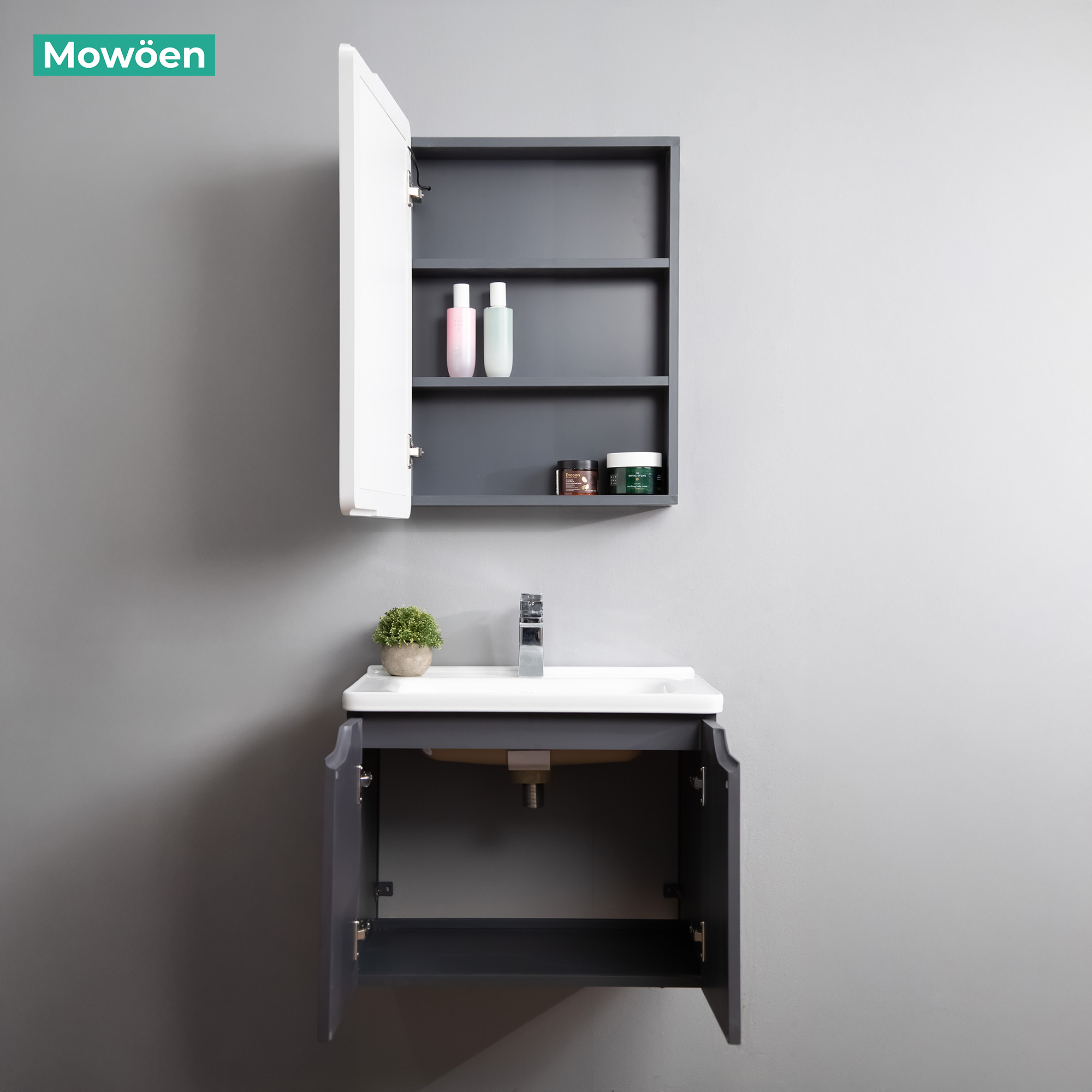 Tủ Lavabo Nhựa PVC Mowoen MW2706-60