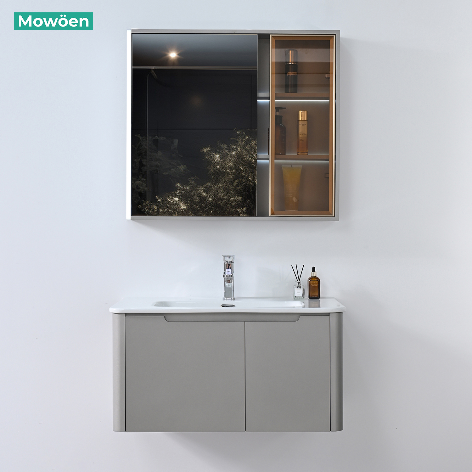 Tủ Lavabo Nhựa PVC Mowoen MW2710-80