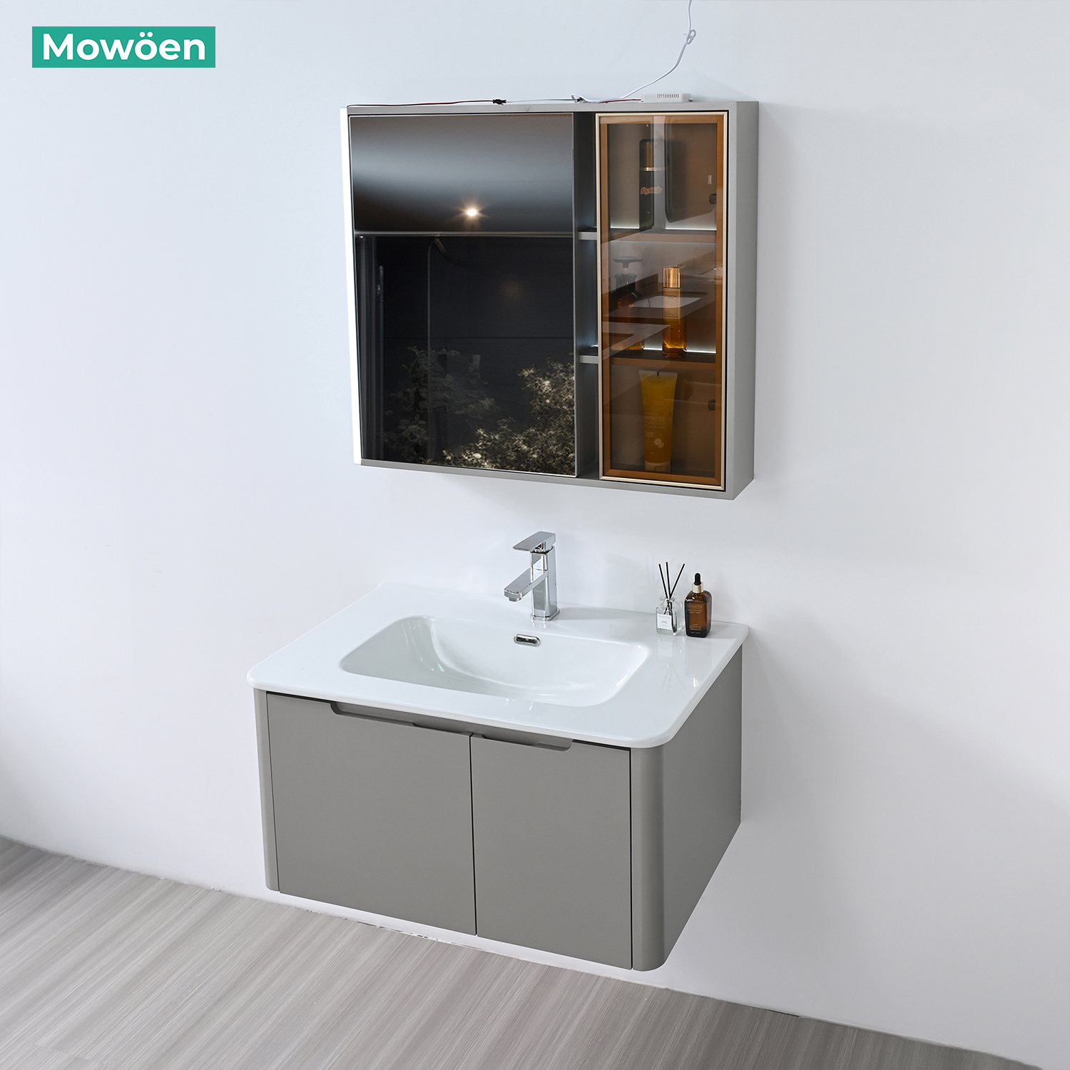 Tủ Lavabo Nhựa PVC Mowoen MW2710-80